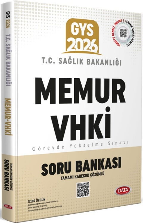 Data Yayınları 2026 T.C. Sağlık Bakanlığı Memur VHKİ GYS Soru Bankası Karekod Çözümlü