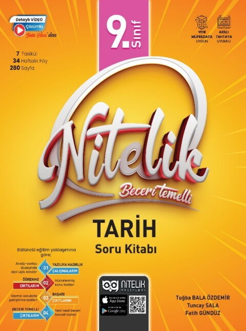Nitelik Yayınları 9. Sınıf Tarih Beceri Temelli Soru Kitabı