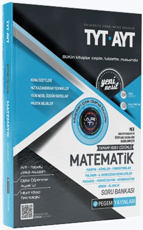 Pegem Yayınları TYT AYT Matematik Mantık Kümeler Fonksiyonlar Soru Bankası