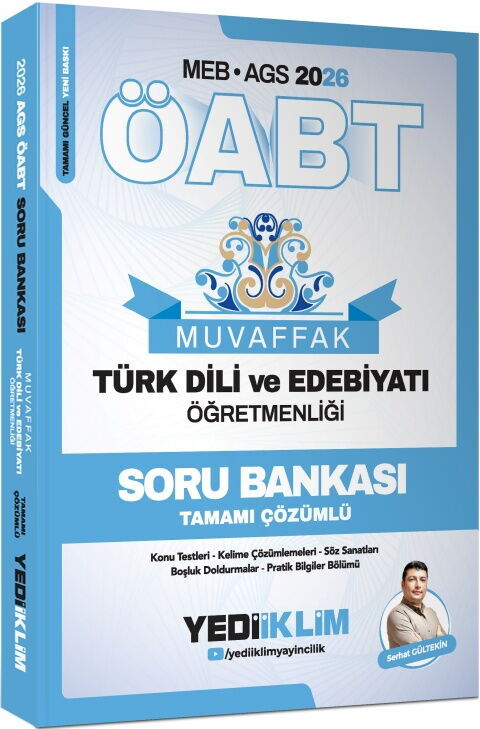 Yediiklim 2026 MEB AGS ÖABT Muvaffak Türk Dili Ve Edebiyatı Öğretmenliği Tamamı Çözümlü Soru Bankası