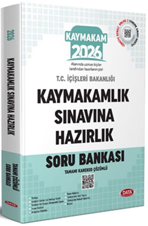 Data Yayınları 2026 Kaymakamlık Sınavına Hazırlık Tamamı Çözümlü Soru Bankası
