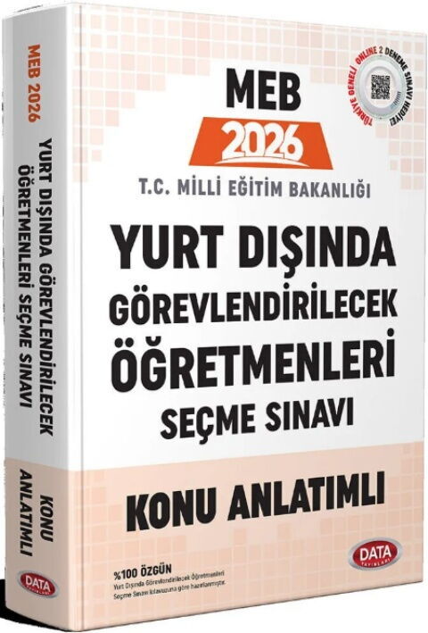 Data Yayınları 2026 MEB Yurt Dışında Görevlendirilecek Öğretmenleri Seçme Sınavı Konu Anlatımlı