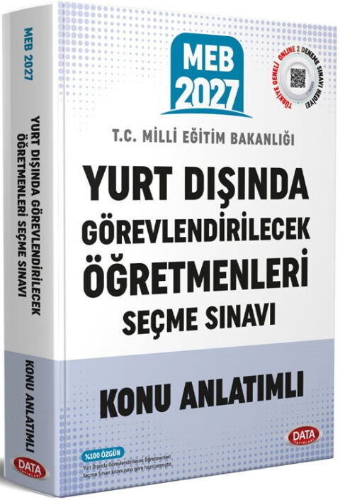 Data Yayınları 2027 MEB Yurt Dışında Görevlendirilecek Öğretmenleri Seçme Sınavı Konu Anlatımlı
