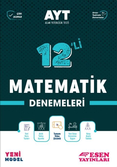 Esen Yayınları AYT Matematik 12 li Deneme