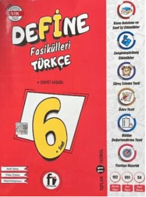 Fi Yayınları 6. Sınıf Define Türkçe Fasikülleri