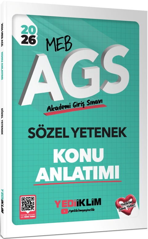 Yediiklim  2026 MEB AGS Sözel Yetenek Konu Anlatımı