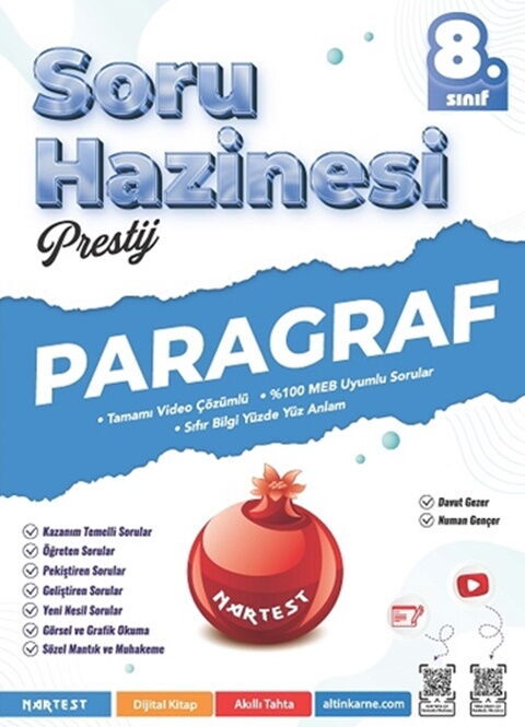 Nartest Yayınları 8. Sınıf Prestij Paragraf Soru Hazinesi