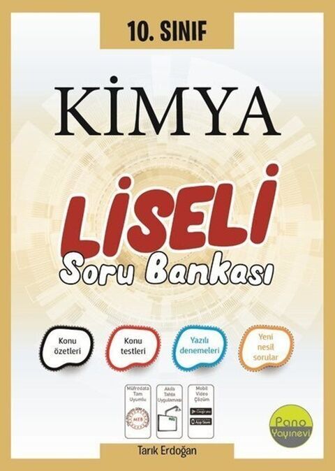 Pano Yayınları 10. Sınıf Kimya Liseli Soru Bankası