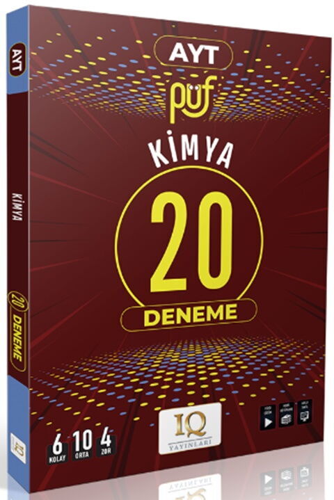 IQ Yayınları AYT Kimya Püf 20 li Deneme