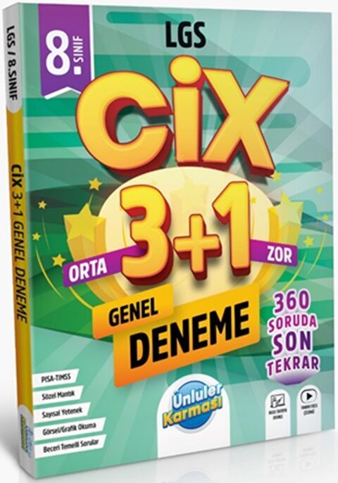 Ünlüler Karması 8. Sınıf LGS Cix 3 + 1 Genel Deneme