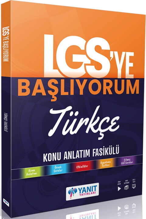 Yanıt Yayınları LGS ye Başlıyorum Türkçe Konu Anlatım Fasikülü