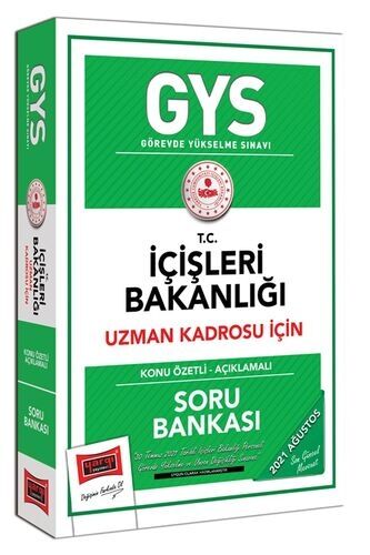 Yargı Yayınları GYS T.C İçişleri Bakanlığı Uzman Kadrosu İçin Konu Özetli Açıklamalı Soru Bankası