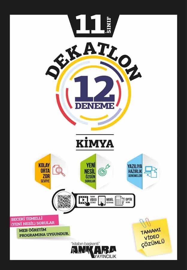 Ankara Yayıncılık 11. Sınıf Kimya Dekatlon 12 Denemeleri