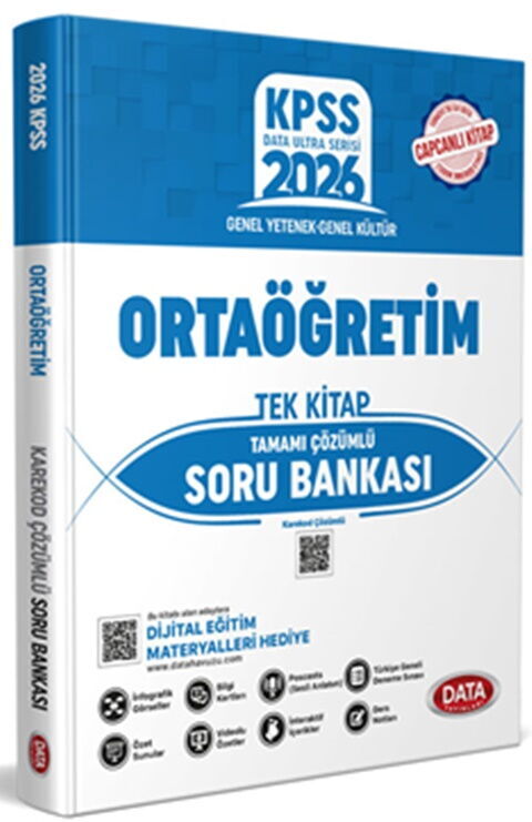 Data Yayınları 2026 KPSS Ortaöğretim Tek Kitap Öz Anlatımlı Soru Bankası