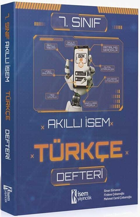 İsem Yayınları 7. Sınıf Türkçe Akıllı İsem Defteri