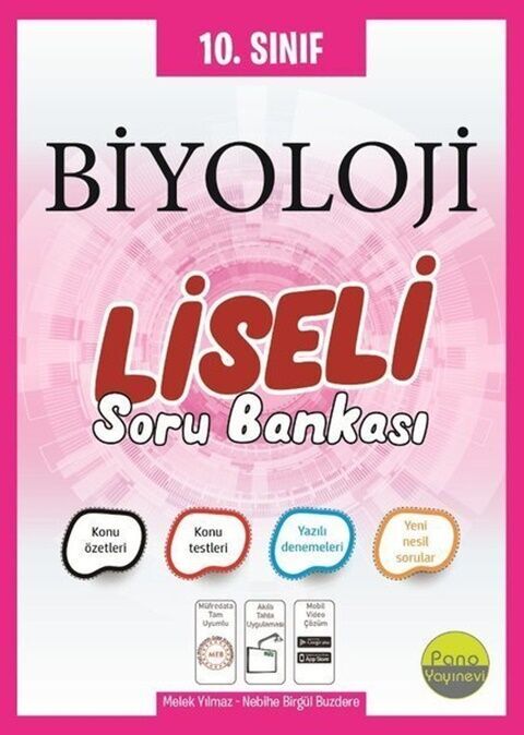 Pano Yayınları 10. Sınıf Biyoloji Liseli Soru Bankası