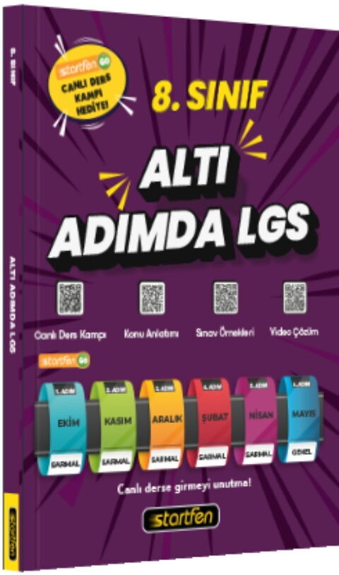 Startfen Yayınları 8. Sınıf Altı Adımda LGS Hibrit Denemeler