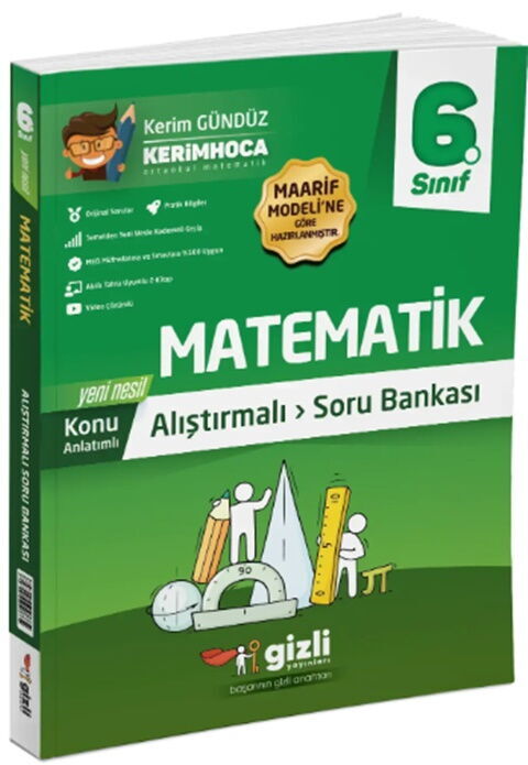 Gizli Yayınları 6. Sınıf Matematik Alıştırmalı Soru Bankası