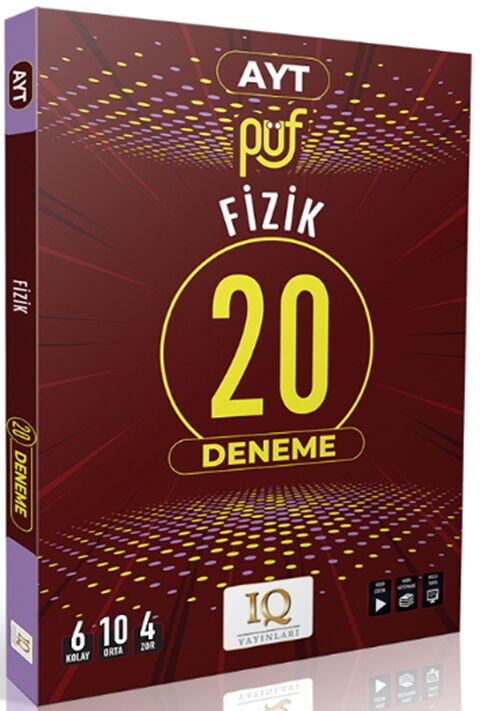 IQ Yayınları AYT Fizik Püf 20 Branş Denemesi