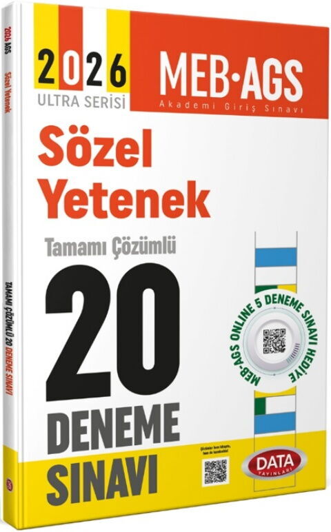 Data Yayınları 2026 AGS Sözel Yetenek Tamamı Çözümlü 20 Deneme Sınavı