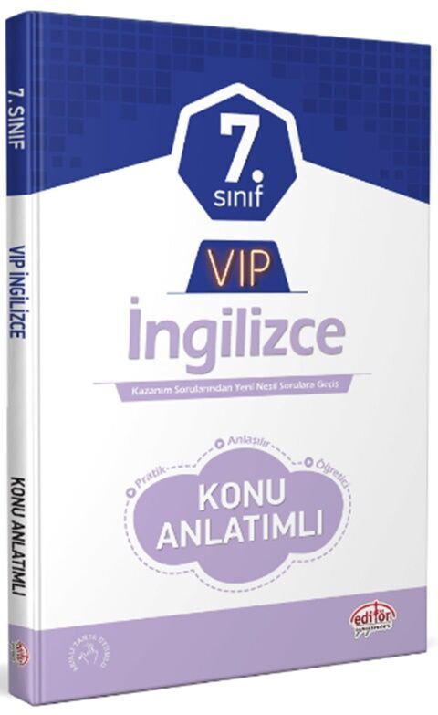 Editör Yayınları 7. Sınıf VIP İngilizce Konu Anlatımlı