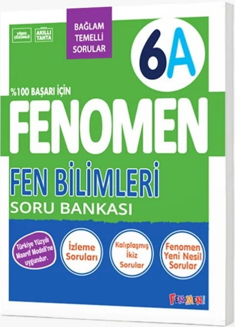 Fenomen Okul Yayınları 6. Sınıf Fen Bilimleri A Fenomen Soru Bankası
