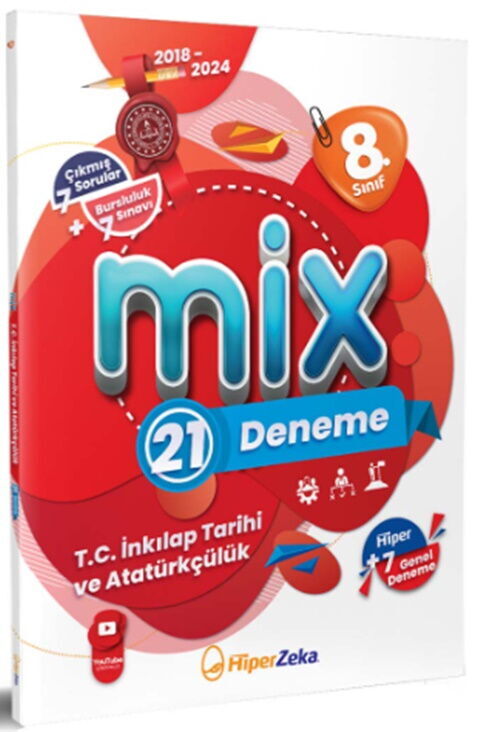 Hiper Zeka Yayınları 8. Sınıf T.C. İnkılap Tarihi ve Atatürkçülük Mix 21 Deneme