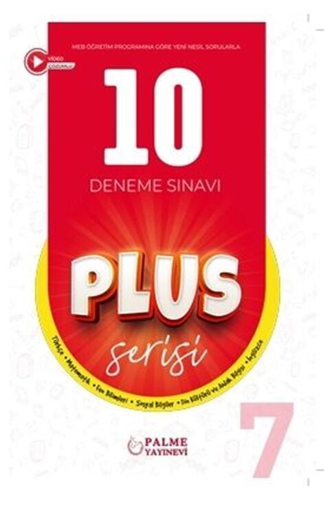 Palme Yayınları 7. Sınıf 10 Deneme Sınavı Plus Serisi