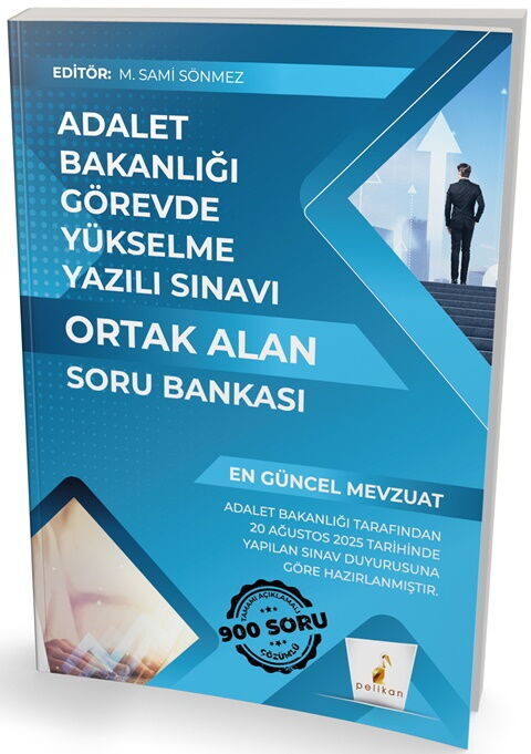 Pelikan Yayınları GYS Adalet Bakanlığı Görevde Yükselme Yazılı Sınavı Ortak Alan Soru Bankası