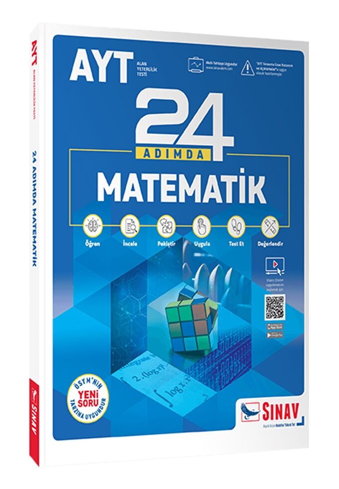 Sınav Yayınları AYT Matematik 24 Adımda Konu Anlatımlı Soru Bankası