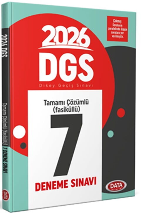 Data Yayınları 2026 DGS Tamamı Çözümlü 7 Deneme