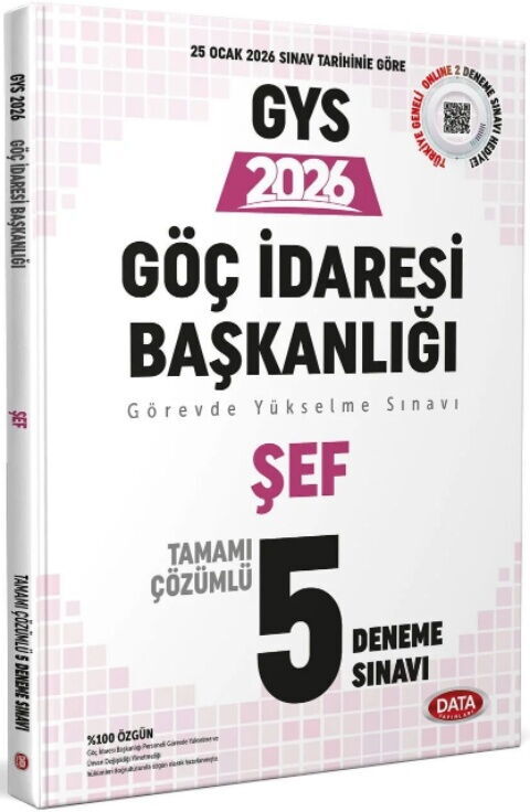 Data Yayınları 2026 GYS Göç İdaresi Başkanlığı Şef Tamamı Çözümlü 5 Deneme