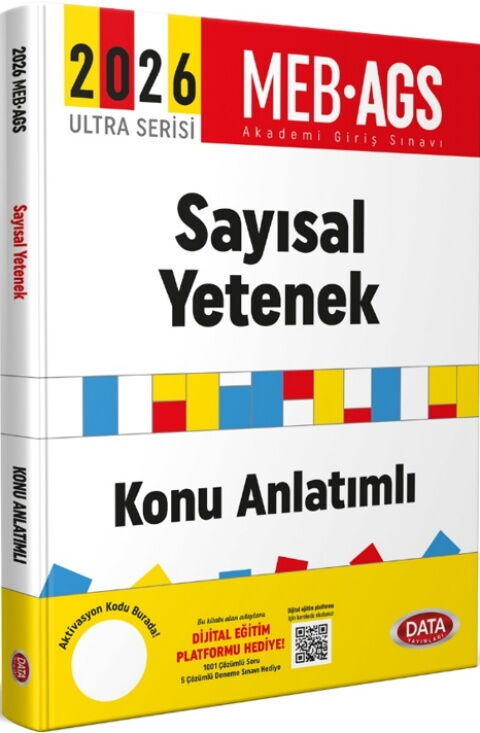 Data Yayınları 2026 MEB AGS Sayısal Yetenek Matematik Konu Anlatımlı