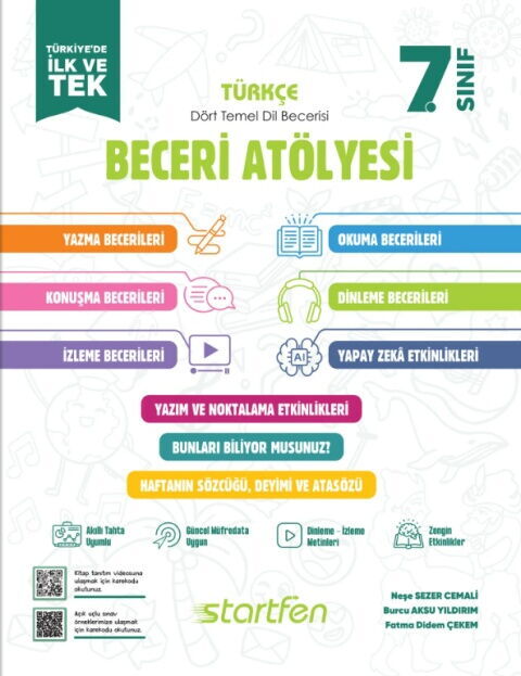Startfen Yayınları 7. Sınıf Türkçe Beceri Atölyesi