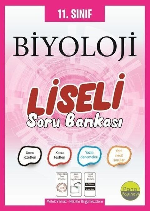 Pano Yayınları 11. Sınıf Biyoloji Liseli Soru Bankası
