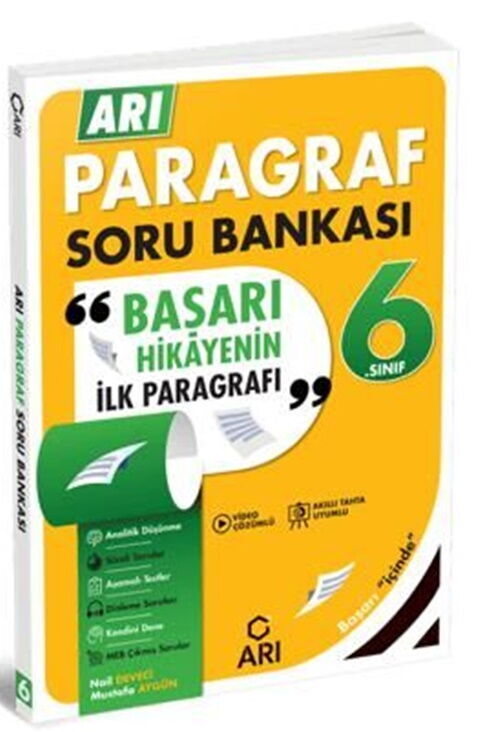 Arı Yayıncılık 6. Sınıf Arı Paragraf Soru Bankası