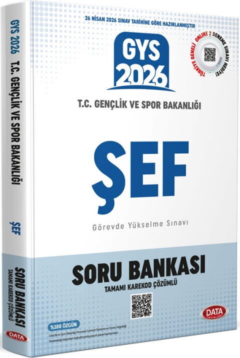 Data Yayınları 2026 GYS Gençlik Ve Spor Bakanlığı Şef Soru Bankası
