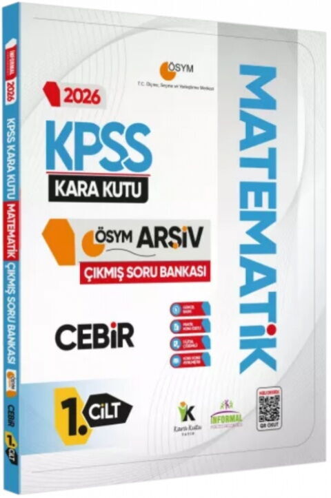 İnformal Yayınları 2026 KPSS Matematik Kara Kutusu CEBİR ÖSYM Çıkmış Soru Bankası 1. Cilt