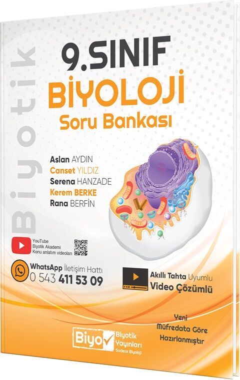 Biyotik Yayınları 9. Sınıf Biyoloji Soru Bankası