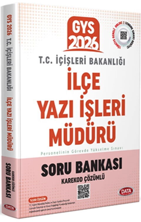 Data Yayınları 2026 GYS İçişleri Bakanlığı İlçe Yazı İşleri Müdürü Soru Bankası