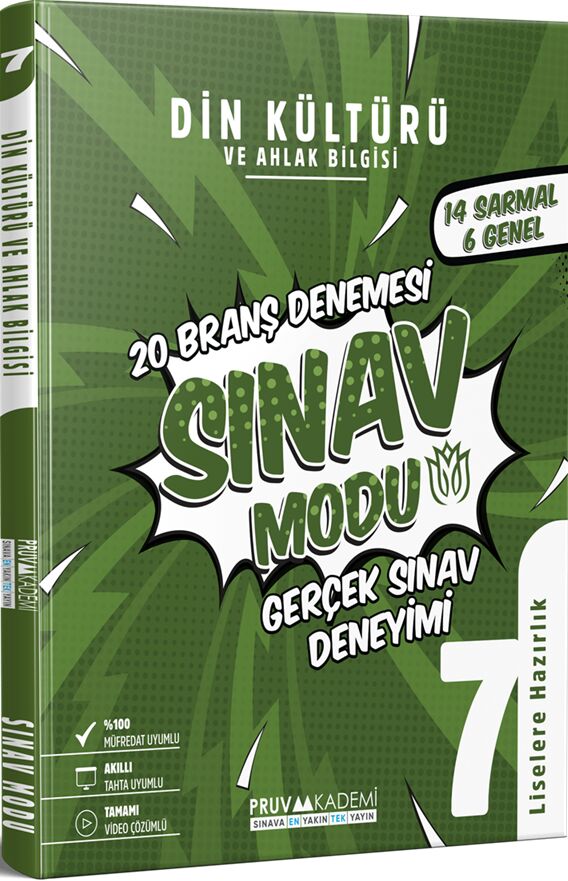 Pruva Akademi 7. Sınıf Din Kültürü ve Ahlak Bilgisi Deneme