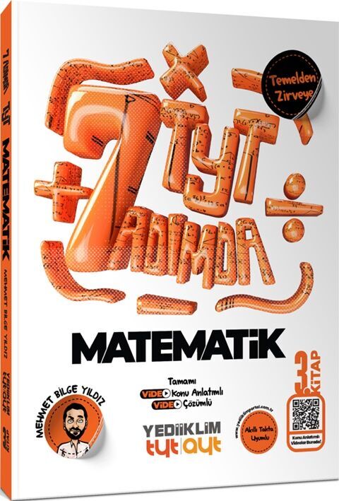 Yediiklim Yedi Adımda Temelden Zirveye TYT Matematik Video Konu Anlatımlı ve Video Çözümlü Soru Bankası 3. Kitap