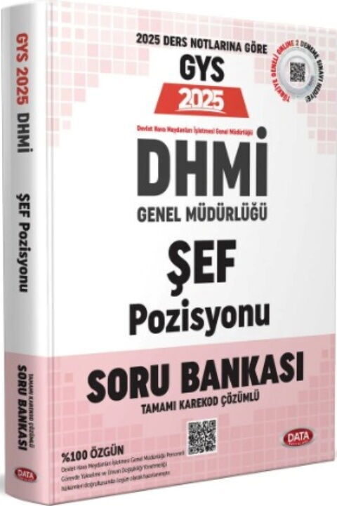 Data Yayınları 2025 GYS DHMİ Genel Müdürlüğü Şef Pozisyonu Soru Bankası
