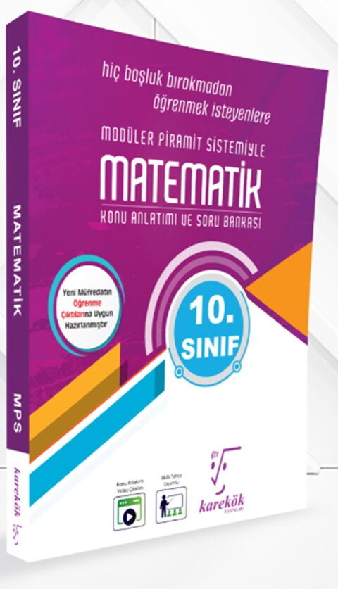 Karekök Yayınları 10. Sınıf Modüler Piramit Sistemiyle Matematik Konu Anlatımı ve Soru Bankası