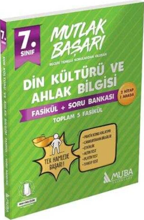 Muba Yayınları 7. Sınıf Din Kültürü ve Ahlak Bilgisi Mutlak Başarı Fasikül ve Soru Bankası
