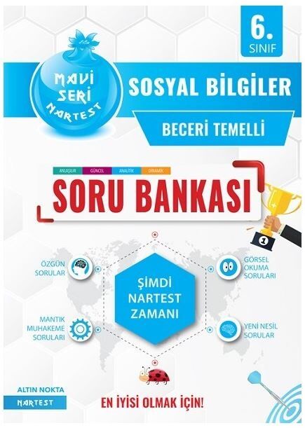 Nartest 6. Sınıf Mavi Sosyal Bilgiler Soru Bankası