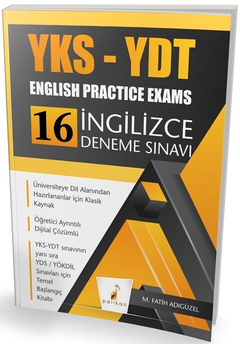 Pelikan Yayınları YKS YDT English Practice Exams 16 İngilizce Deneme Sınavı