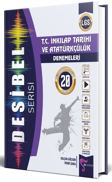Ses Yayınları 8. Sınıf LGS T. C. İnkılap Tarihi ve Atatürkçülük Desibel Serisi 20 Deneme