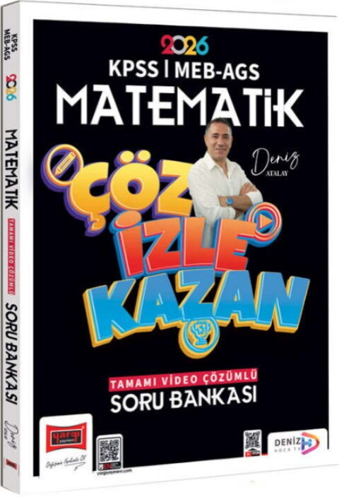 Yargı Yayınları 2026 KPSS MEB AGS Matematik Çöz İzle Kazan Tamamı Video Çözümlü Soru Bankası