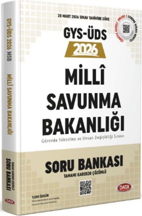 Data Yayınları 2026 GYS ÜDS Milli Savunma Bakanlığı Soru Bankası